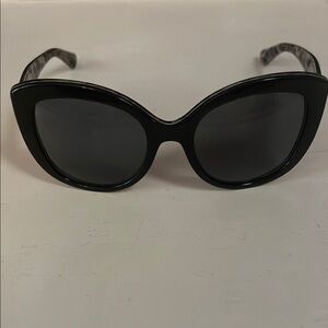 Dolce & Gabbana Black Frames with Leopard Print Accents